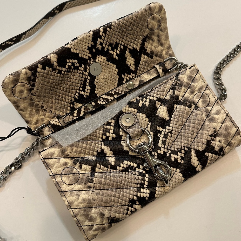 HP! Rebecca Minkoff Python Crossbody Wallet Purse NWT - Picture 9 of 11